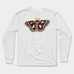 Watercolor Cecropia (silk) Moth Long Sleeve T-Shirt